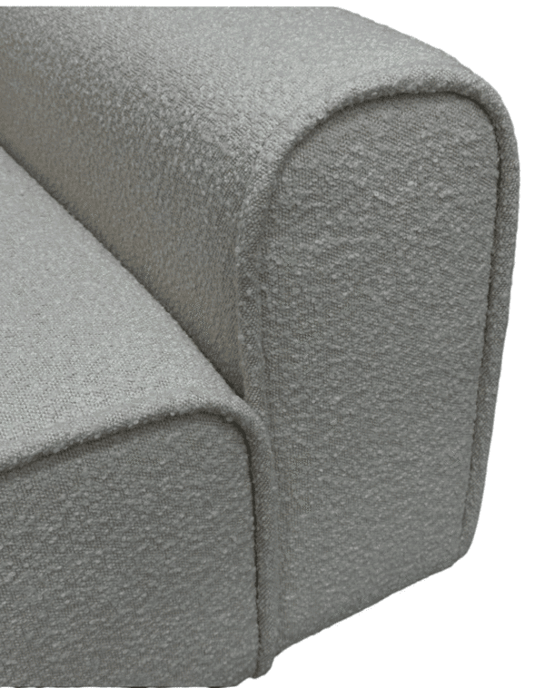 1000058706 Contemporary Light Grey Fabric Sofa