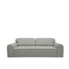 1000058707 Contemporary Light Grey Fabric Sofa