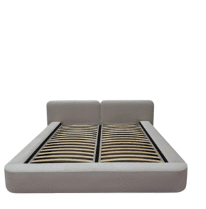 1000058713 The Contemporary Upholstered Platform Bed with Slatted Base