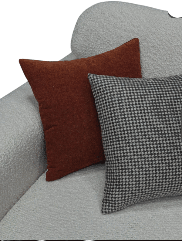 1000058727 Contemporary Light Grey Fabric Sofa